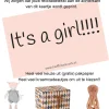 Glückwunschkarte Es ist ein Mädchen