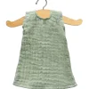 Grünes Minikane-Kleid für Amigas-Puppen