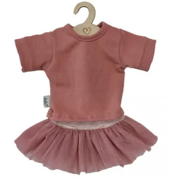 Hollie-T-Shirt und Tüll-Tutu/Rock für die Gordi-Puppen in der Farbe Altrosa