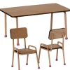 Maileg Set Tisch mit zwei Stühlen für die Mäuse / dunkles Pulver