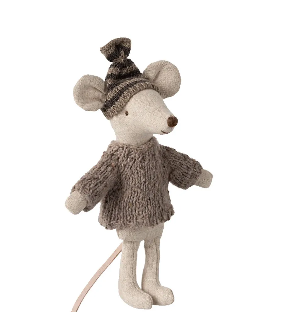 Maileg Strickpullover und Mütze für Big Brother Maus