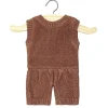 Minikane Barboteuse Orlando und Karamel Chiné-Trikot für Gordi-Puppen