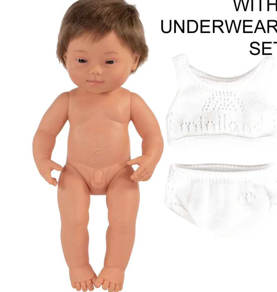 Miniland Puppenjunge mit Down-Syndrom 38 cm