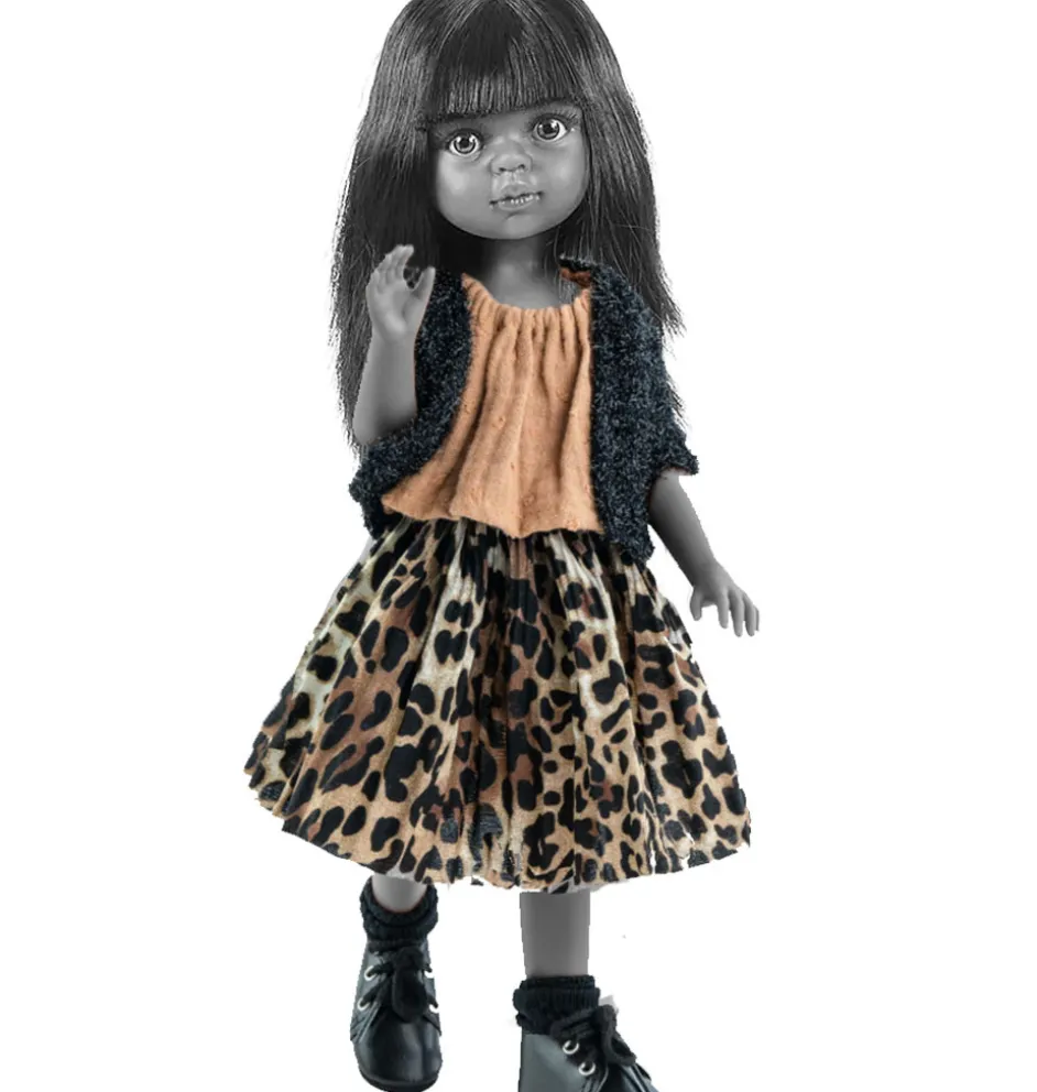Paola Reina Amigas Puppenkleidungsset / Leopard